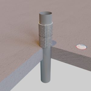 AF Pipeguard con tubo metallico a solaio